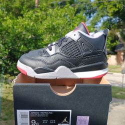 New Jordan 4 Retro TD Size 9c Bred Reimagined