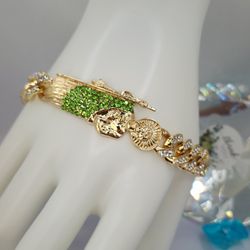 Saint Jude Bracelet Ice Out GOLD PLATED 