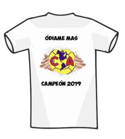 T-Shirts/Coffee mugs PLAYERAS y TAZAS ÓDIAME MÁS del equipo AMERICA