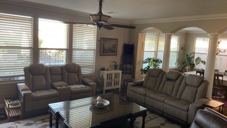 Ashley Next-Gen DuraPella Dual-Power Reclining Set (Sofa + Loveseat)