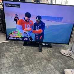 Hitachi 55” Flat Screen Tv With Remote.    $75