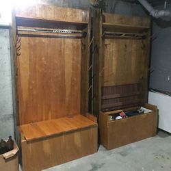 Wooden sports locker