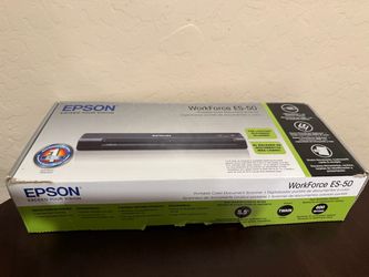 Epson ES-50 WorkForce Portable Document Scanner - Black