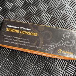 $2 for (1) NEW Leather Sewing Scissors-9inch