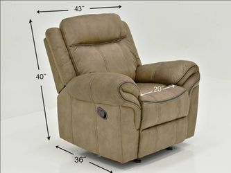 Knoxville Microfiber Recliner in Brown