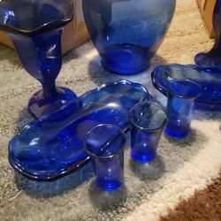 Vintage Blue 9pc Set