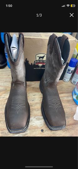 Botas redwings waterproof Sz 10.5 D steel toe
