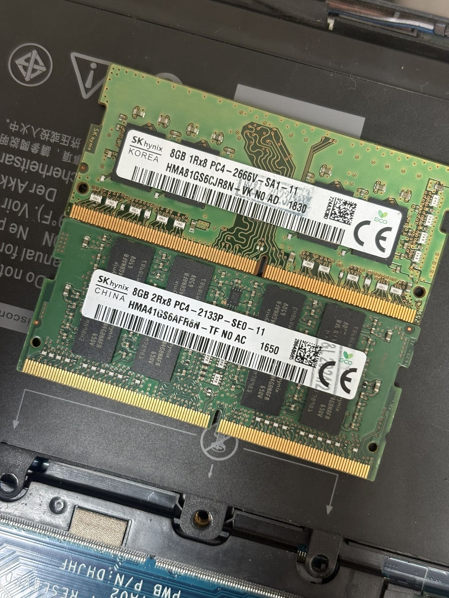 Computer Ram & CPU Components