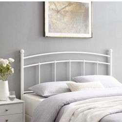 Twin metal headboard