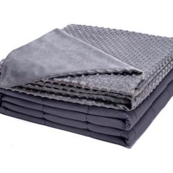 New! Weighted Blanket with Cover 15 lbs 48" x 72" for 130-170 lbs, 7 Layers
