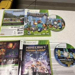 Minecraft Xbox 360 Lot