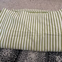 Green And White Full Fitted And Flat Sheet