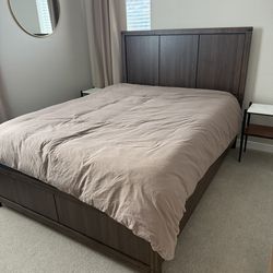New Queen Bed Frame Headboard Mattress And Box Spring