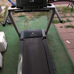 Bikes, NordicTrack, TV Stand, Basketball Hoop