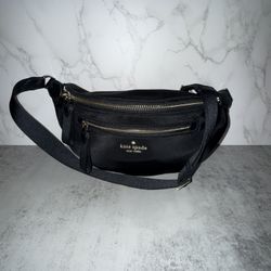 Kate Spade Black Nylon Belt/Bum Bag Fanny pack 