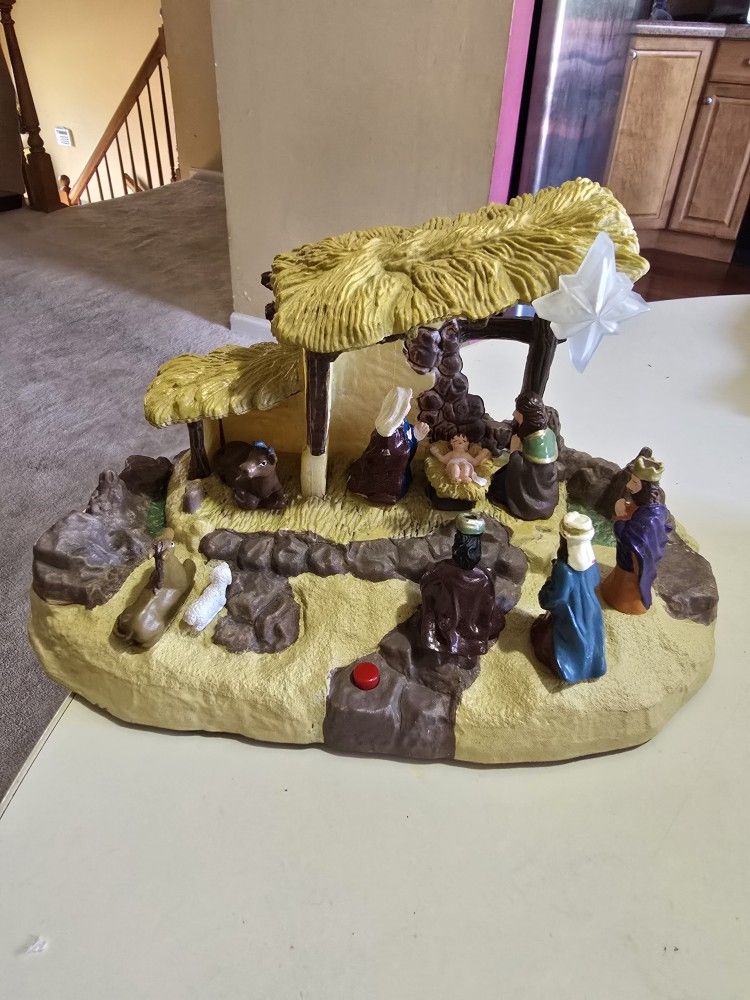 GEMMY CHRISTMAS ๐ MANGER WITH SOUND