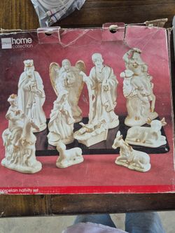 Porcelain nativity set