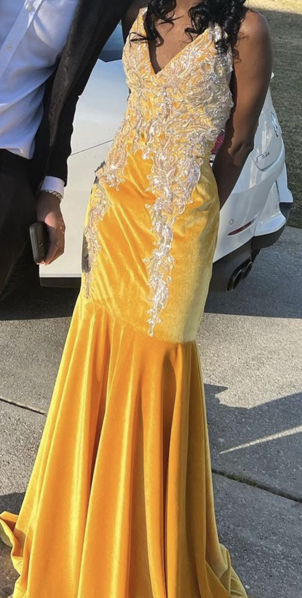 Prom Dress Yellow Size 2