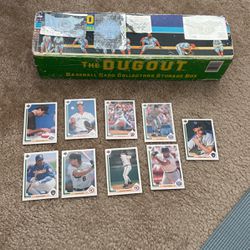 The Dugout Baseball Card Collectors Storage Box