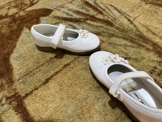 Girls White Patent Mary Jane Dress Shoes
