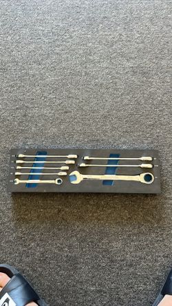 Blue Power Ratcheting wrenches SAE 8pc