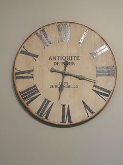 Pier 1 Imports 30” Oversized Rustic Wall Clock