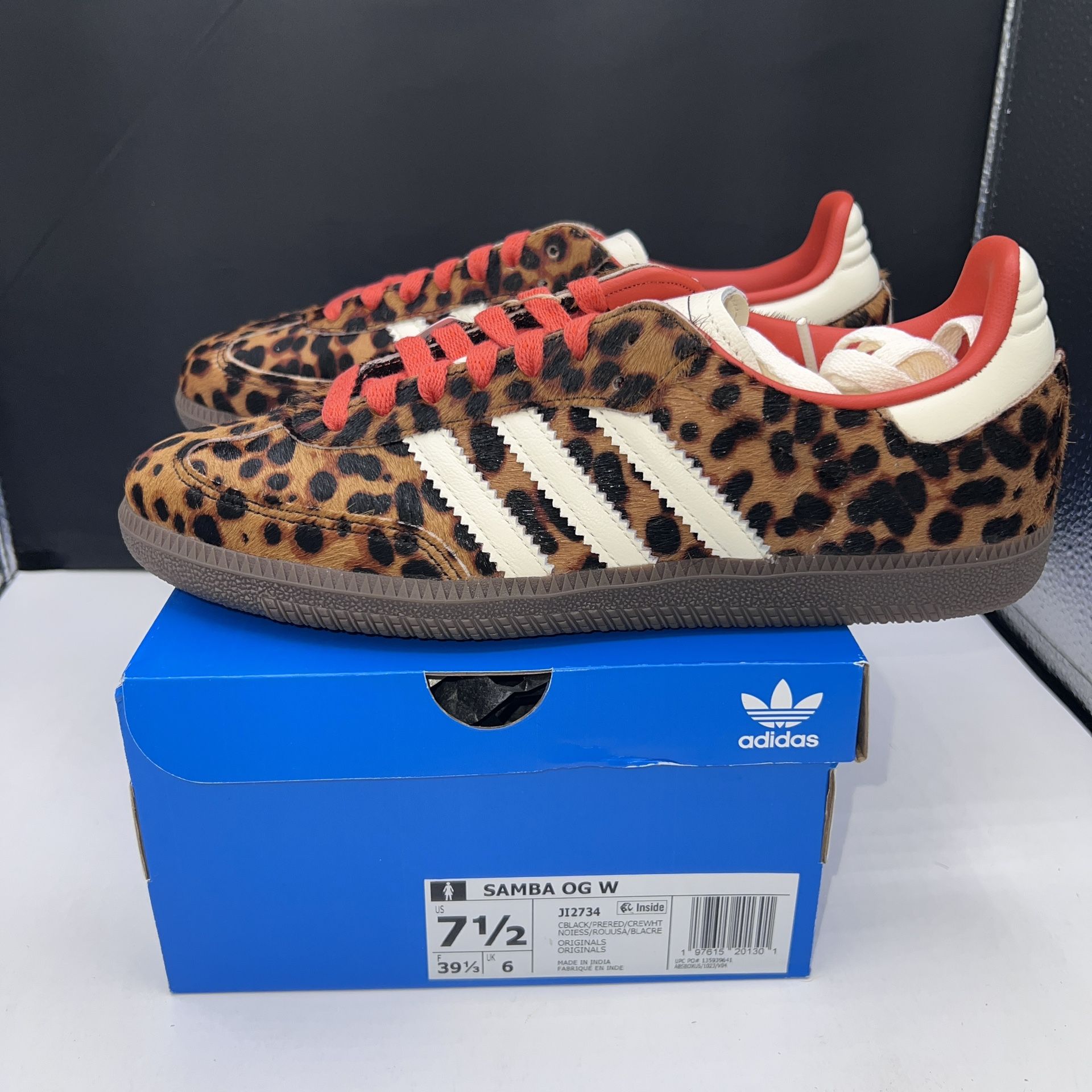 adidas Samba OG Preloved Red Leopard (Women's) - JI2734