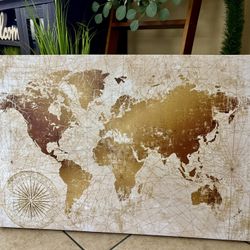 World Map Wall Art