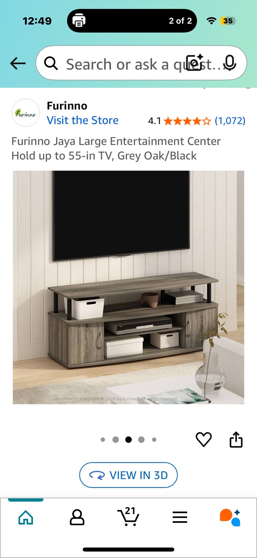 BNIB TV Stand And media center