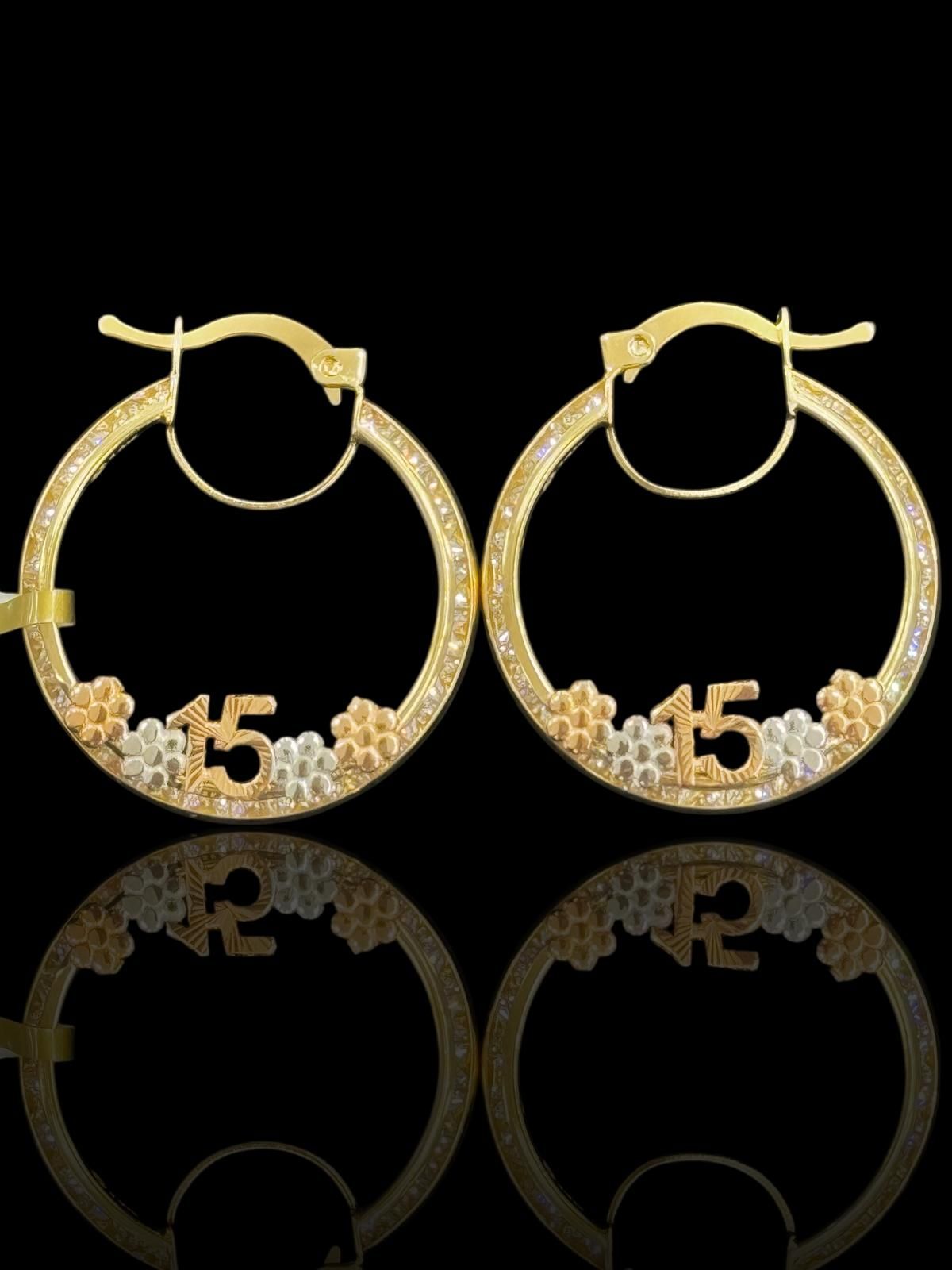 ARRACADAS XV ORO 14K