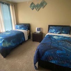 Like New 2 Twin Beds 