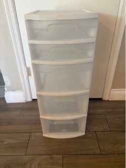 Sterlite plastic storage drawers
