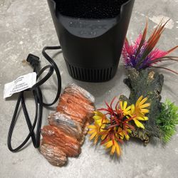 Fish Tank Filter And Decor