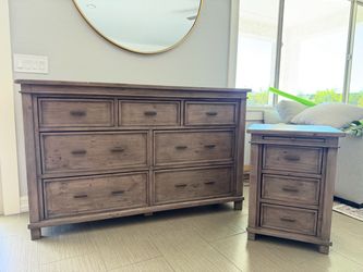 Solid Wood Dresser and Nightstand