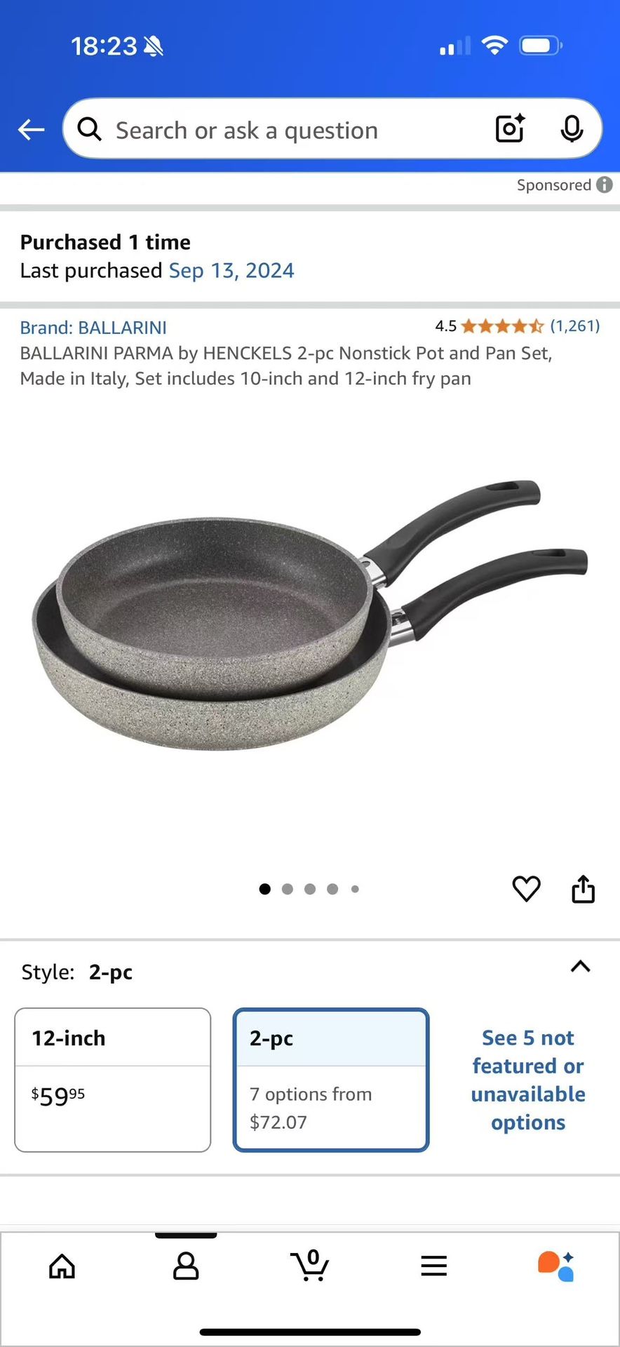 Ballarini 2-pc Nonstick Pot