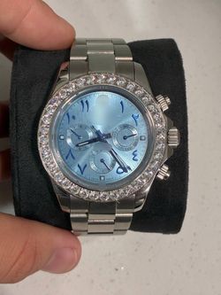 Cosmograph Platona Styled Watch w/ Diamond Bezel