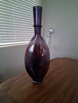 Amethyst Purple Bottle Vase