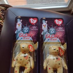 Beanie Babies .  DOB 1997.  Glory.  $7 Each Or Both For $12.    Cash Porch Pickup Redmond 