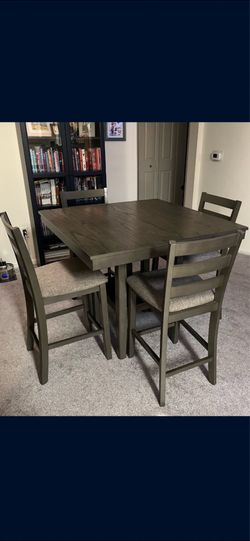 Dining table with four chairs