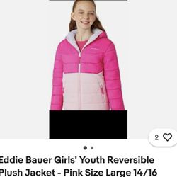 Eddie Bauer Girls Reversible Jacket 14