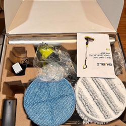 Cordless Electric Mop, Dual Spin Mops for Floor Cleaning, Rechargeable Scrubber Cleaner Mops with 300ML Water Tank for Multi Floors