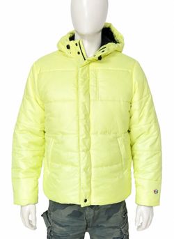 Champion Urban Outfitters Puffer Jacket – Large – Neon Yellow/Lime – NWT