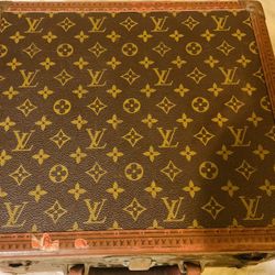 Antique Authentic Louis Vuitton Hardcase Trunk Suitcase Rare Vintage