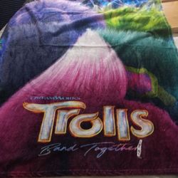 New Childs Trolls Throw Blanket