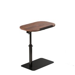 Minimalist Height Adjustable End Table, Side Table Sofa Tray for Couch 360° Swivel Laptop Stand for Couch Recliner, c-Shaped Small Bedside Tables for