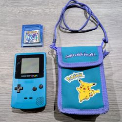 Nintendo Game Boy Color + Pokémon Silver & Official Pokémon Carry Case – Works Great!