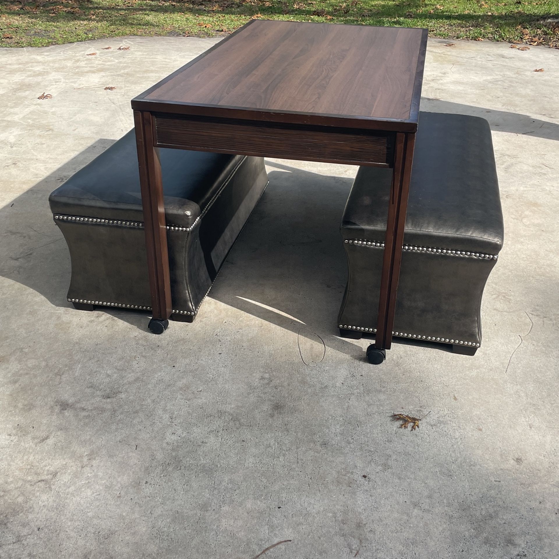 Dining Table And 2 Benches