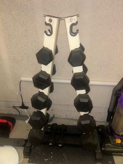 Hex Dumbbell Set 10lbs-30lbs increments of 5lbs