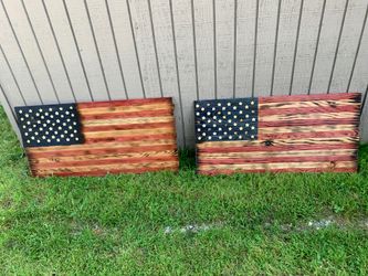 Home made flags... country look. Custom Available