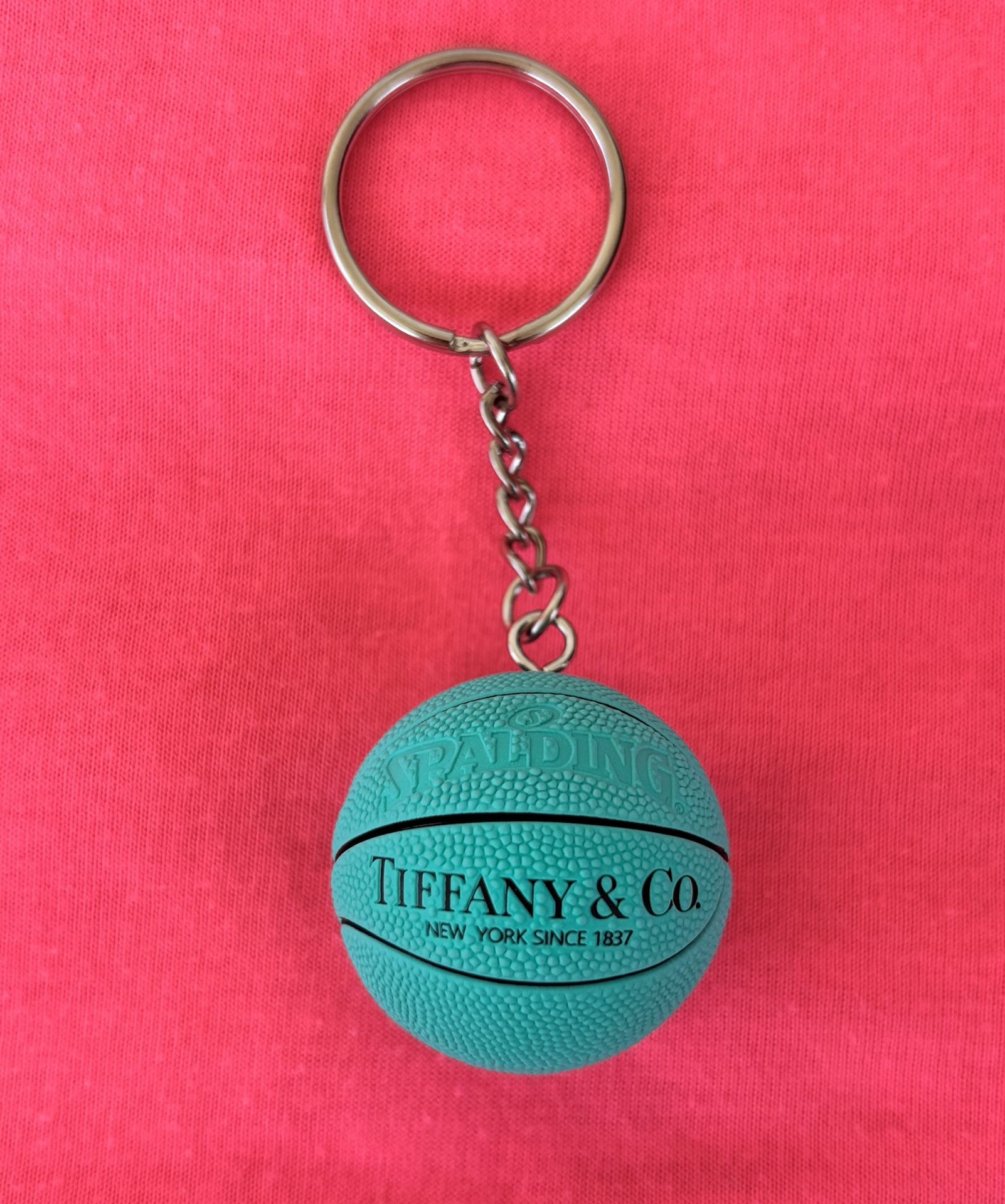 Tiffany & co Labeled Miniature Basketball Keychain